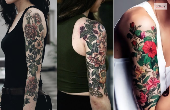 Traditional Flower Tattoo