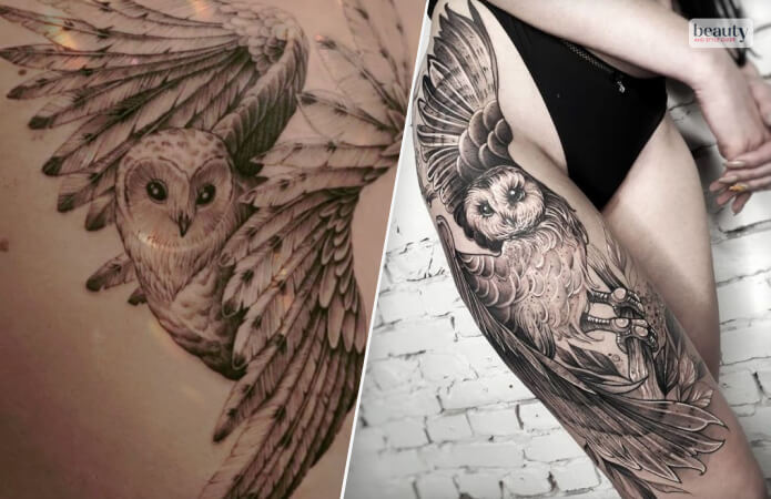 Barn Owl Tattoo Ideas