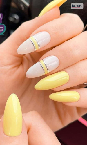 Summer Yellow Nail Designs   